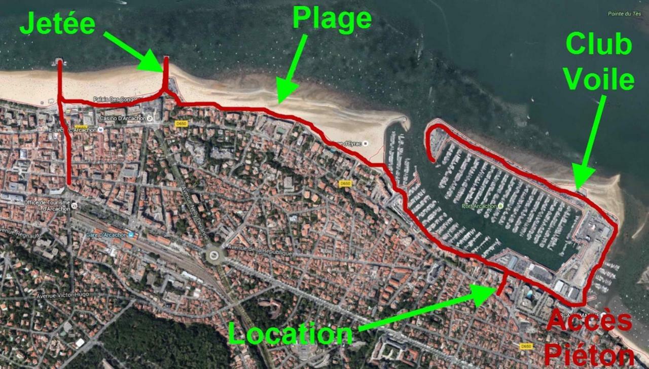 Les Pieds Dans L'Eau Apartamento Arcachon Exterior foto